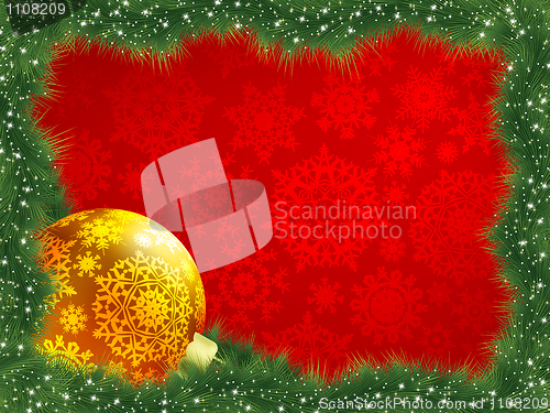 Image of Elegant background with snowflakes. EPS 8