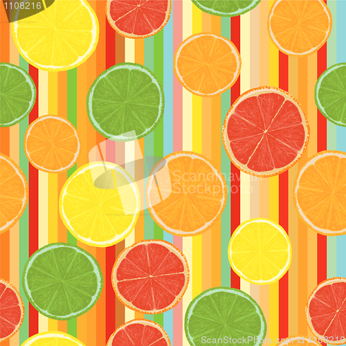 Image of orange paradise -seamless