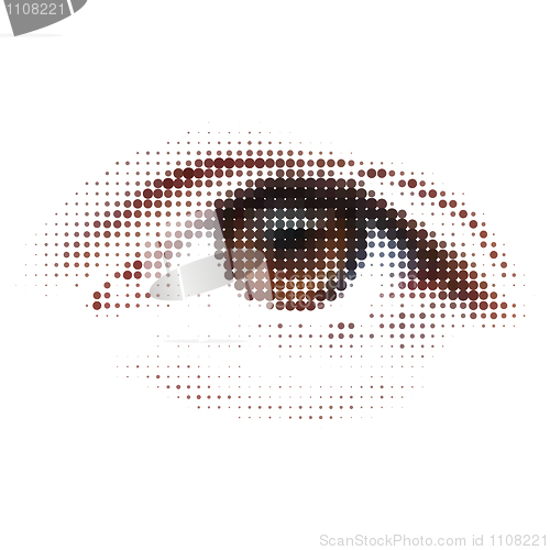 Image of Digital - eye. Abstract illustration. EPS 8