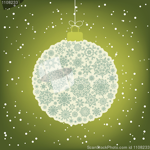 Image of Beautiful Christmas ball illustration. EPS 8