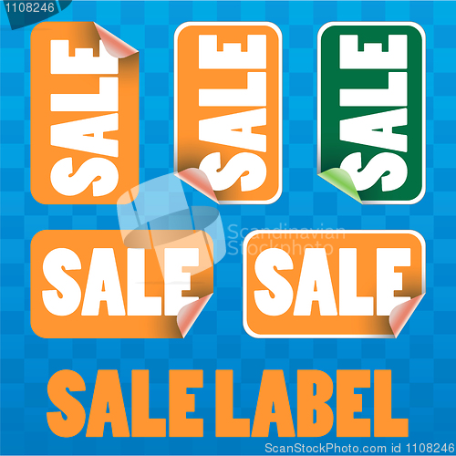 Image of set of 5 autumn sale tags