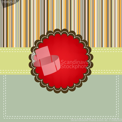 Image of Christmas card template with copyspace. EPS 8