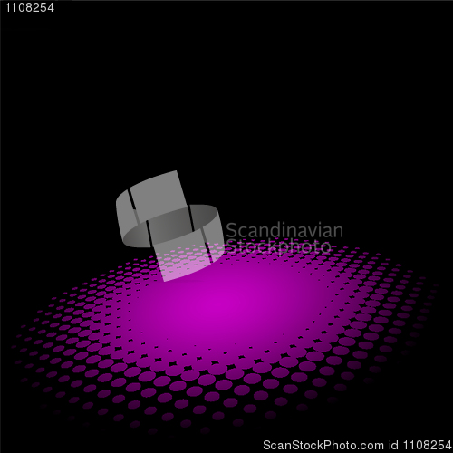 Image of 3D halftone circle background