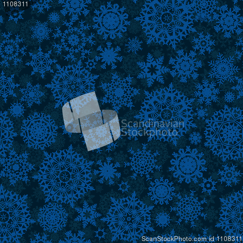 Image of Seamless light blue christmas pattern. EPS 8
