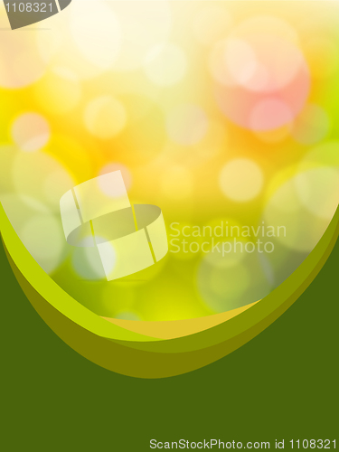 Image of Green bokeh abstract light