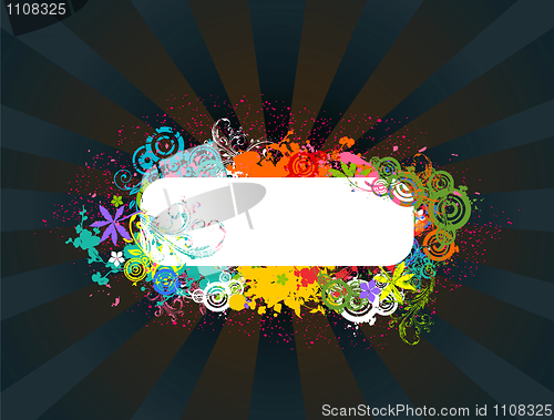 Image of Grunge Colorful Text box