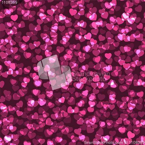 Image of Vector seamless heart texture