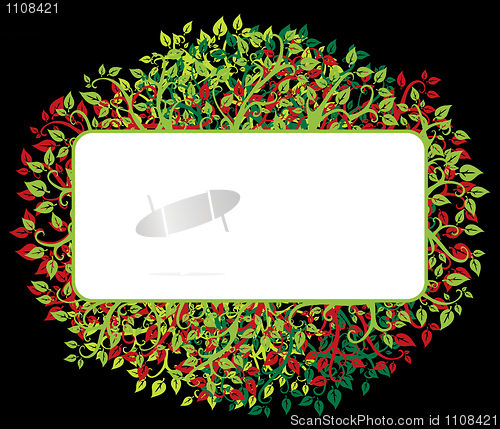 Image of vector floral fantasy illustration