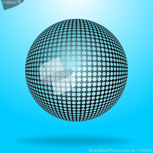 Image of Vector halftone sphere