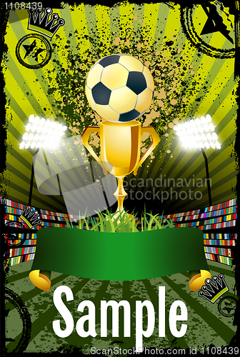Image of Football poster with copyspace