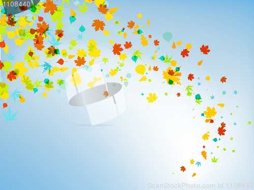 Image of Autumn Background | Falling Leafs