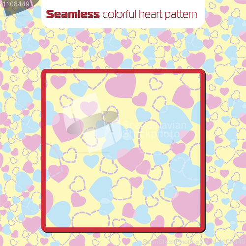 Image of Seamless hearts pattern