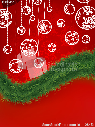 Image of Elegant background with snowflakes. EPS 8