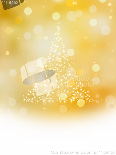 Image of Christmas tree illustration. EPS 8