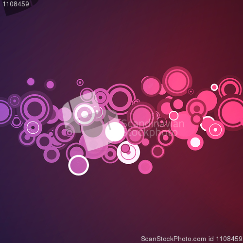 Image of vector abstract background with circles