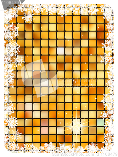 Image of Crastmas background mosaic with light. EPS 8