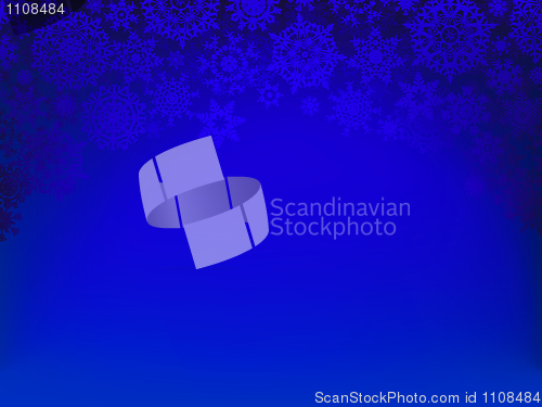 Image of Christmas background with snowflakes. EPS 8