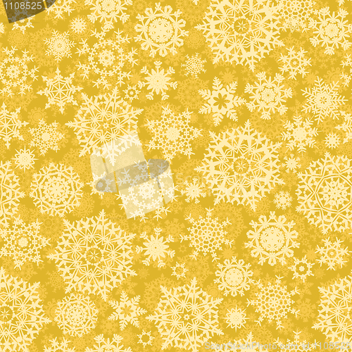 Image of Seamless light gold christmas pattern. EPS 8