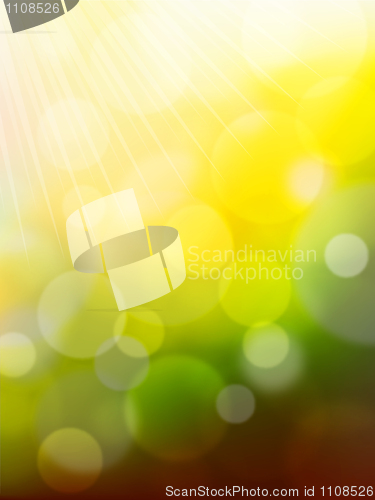 Image of vector blurry bokeh background