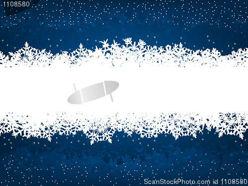 Image of Winter background with snowflakes. EPS 8