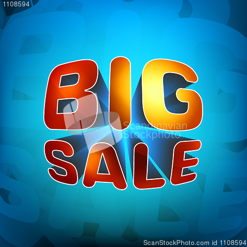 Image of Zoom shine text Big Sale. EPS 8