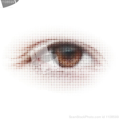 Image of Digital - eye. Abstract illustration. EPS 8