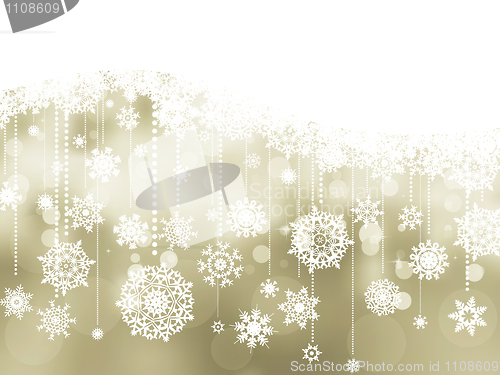 Image of Elegant christmas background with baubles. EPS 8