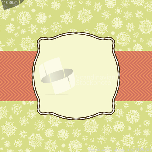 Image of Retro Christmas Card Template. EPS 8