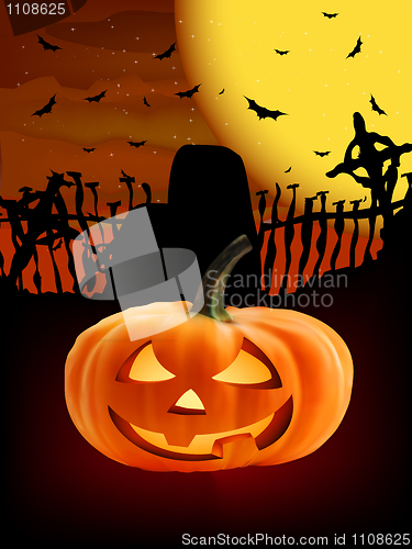 Image of Spooky Halloween composition.