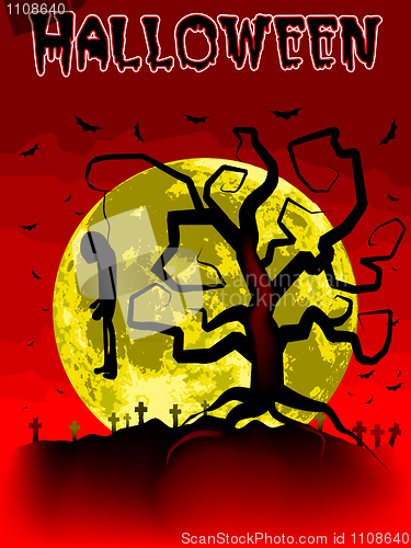 Image of Halloween vector illustration