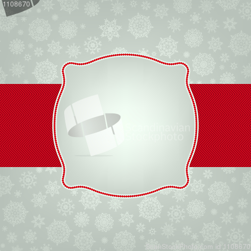 Image of Christmas card template. EPS 8