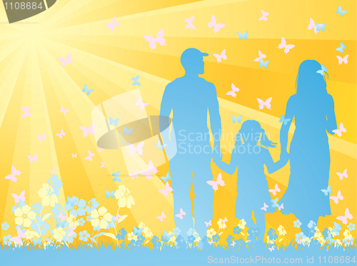 Image of family silhouette