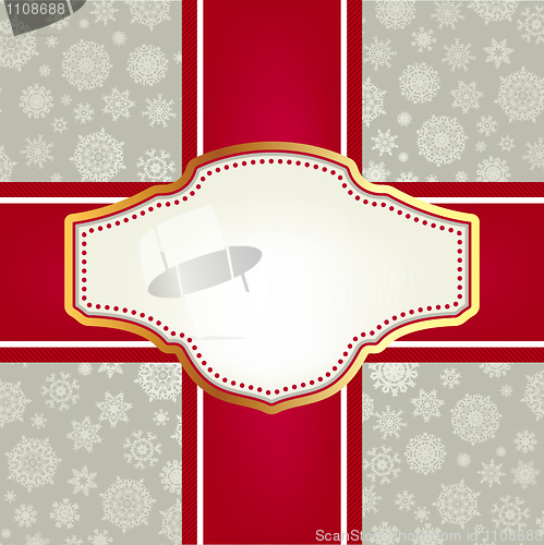 Image of Christmas card template. EPS 8