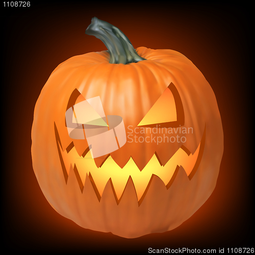 Image of A grinning Jack O Lantern