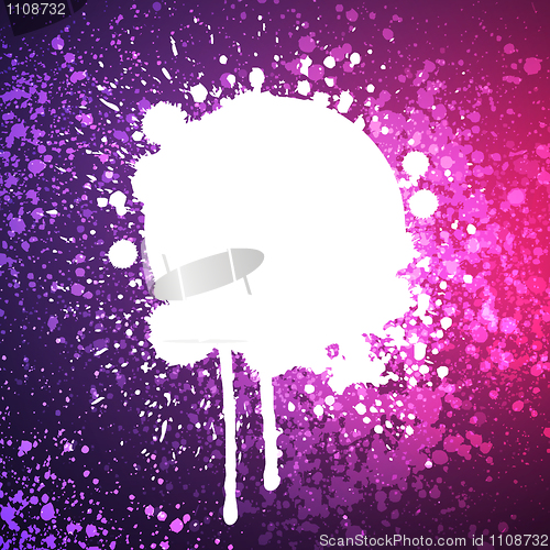 Image of grunge colorful splashing