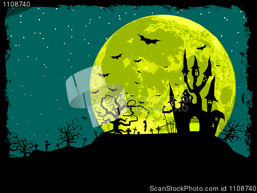 Image of Halloween poster background