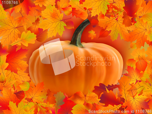 Image of Pumpkin card with copyscace