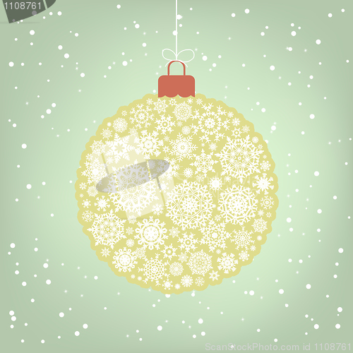 Image of Beautiful Christmas ball illustration. EPS 8