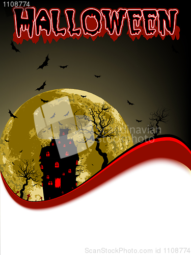 Image of Halloween vector illustration.