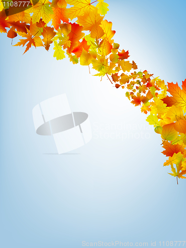 Image of Abstract colorful autumn background
