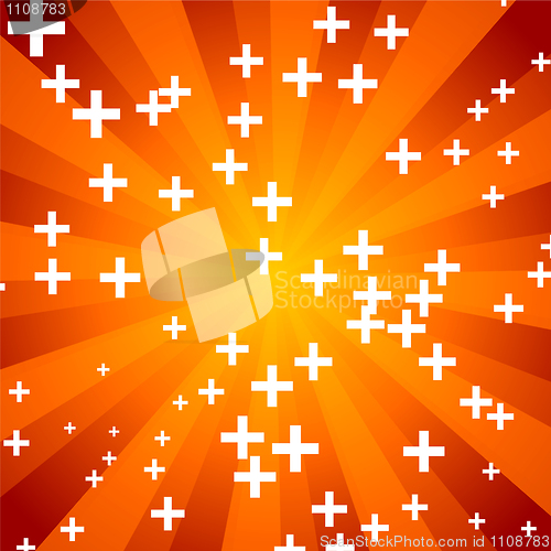 Image of Orange abstract sunny background
