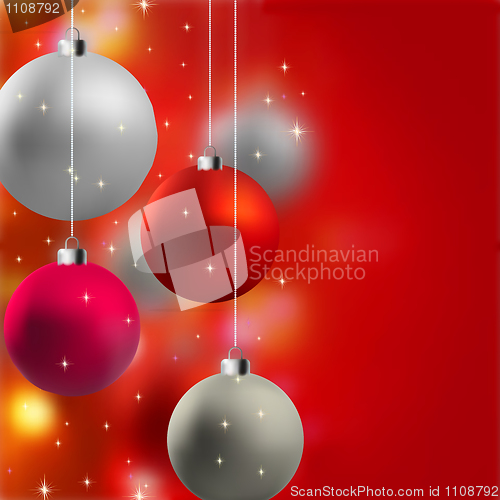 Image of Christmas background with stars.