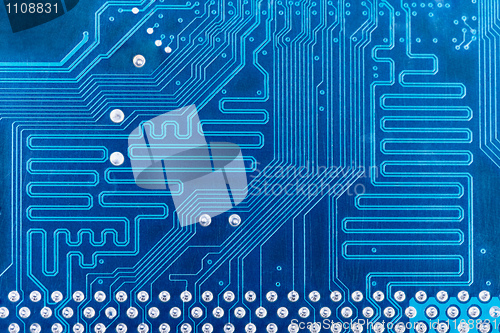 Image of High tech circuit board industrial background
