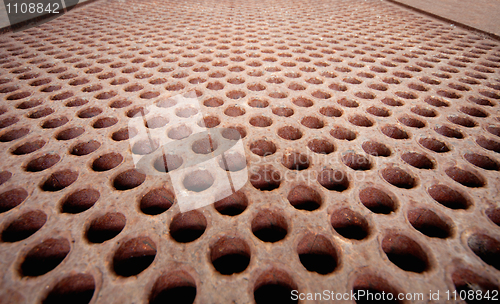 Image of Rusty metal lattice - heat exchanger