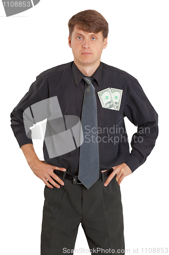 Image of Man with money sticking out of pocket