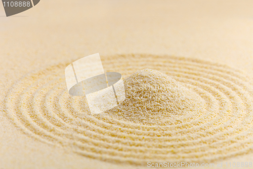 Image of Small barkhan from sand - art composition