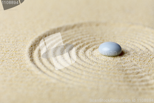 Image of Zen Garden in miniature - abstract composition