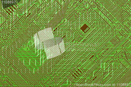 Image of Circuit green fantastic diagonal background