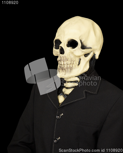 Image of Dude in a jacket and mask - death