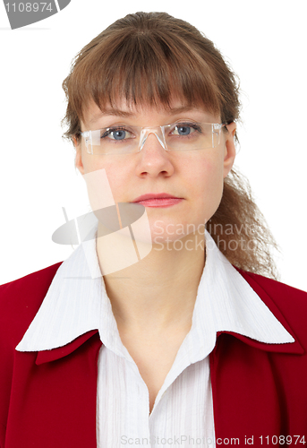 Image of Portrait of a serious woman - businessman